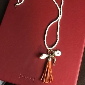 Patuá Bead and pendant necklace Boho style